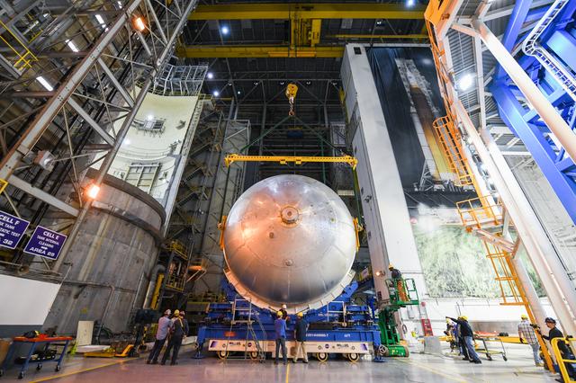 NASA image: NASA Prepares Artemis II Liquid Oxygen Tank for Next Phase of Assembly